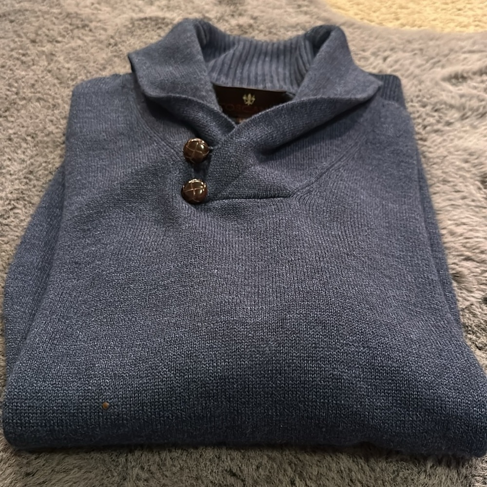 Toscano Patrick Assaraf Wool Two-Button Collar Bl… - image 4